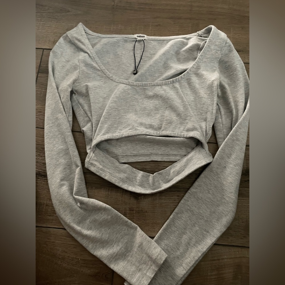 Grey Garage Cut Out Longsleeve